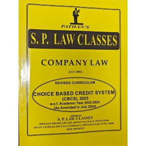 SP Law Classes' Notes on Company Law (LCC 0802) as per new curriculum CBCS, 2023 pattern SPPU by Prof. A. U. Pathan Sir